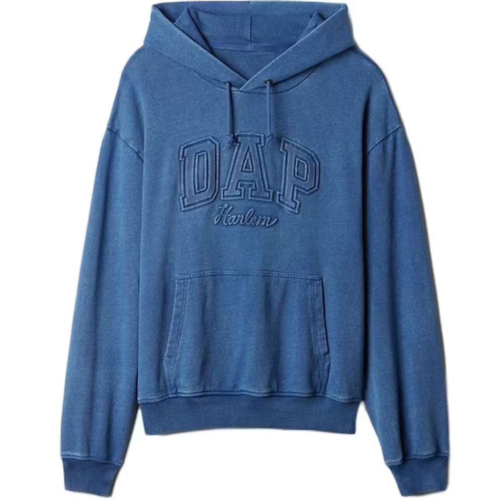 Gap x DAP Denim Logo Hoodie - Light Indigo